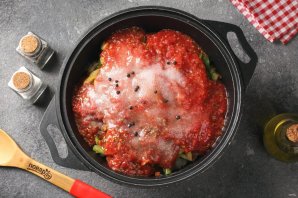 Лечо из кабачков и баклажанов