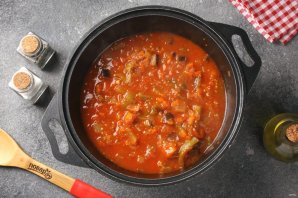 Лечо из кабачков и баклажанов