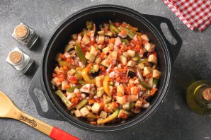 Лечо из кабачков и баклажанов