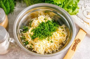 Лепешки с брынзой и зеленью