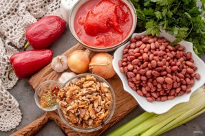 Лобио с сельдереем