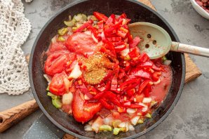 Лобио с сельдереем