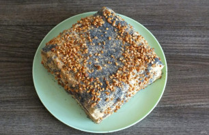 Маково-ореховый торт