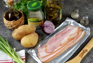 Немецкий картофельный салат с беконом