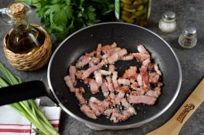 Немецкий картофельный салат с беконом