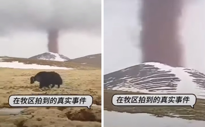 &laquo;Неподвижный&raquo; торнадо в горах Китая удивил экспертов