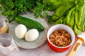 Низкокалорийный салат с тунцом