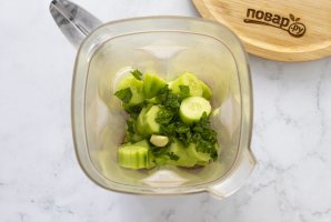 Огуречно-мятный холодный суп