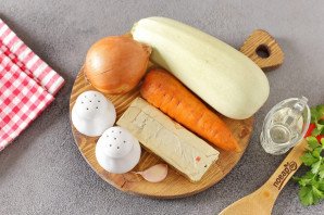 Паштет из кабачков с плавленым сыром