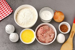 Песочный пирог с фаршем