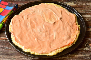 Пицца с куриной печенью