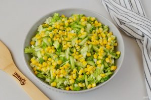 Рецепт салата с пекинской капустой и курицей