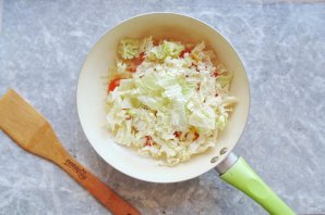 Рис с пекинской капустой