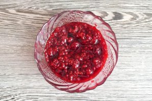 Рисовая каша с малиной