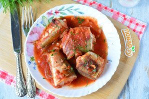 Рыба запеченная с чесноком в духовке