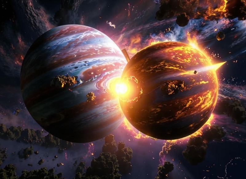 Сейсмические колебания от столкновения планет могут длиться миллионы лет