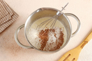 Шоколадный пирог с мандаринами