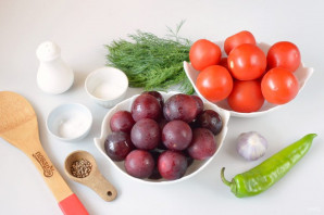 Соус из слив