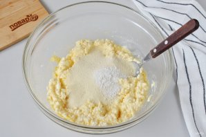 Сырник с яблоками