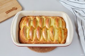 Сырник с яблоками