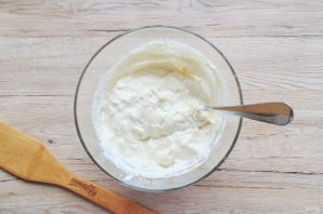 Творожные оладьи с яблоком на кефире