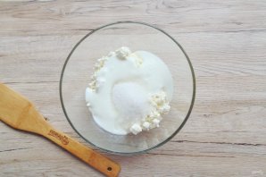 Творожные оладьи с яблоком на кефире