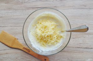 Творожные оладьи с яблоком на кефире