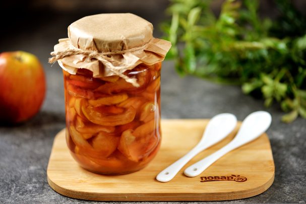 Варенье из яблок быстрое и живое