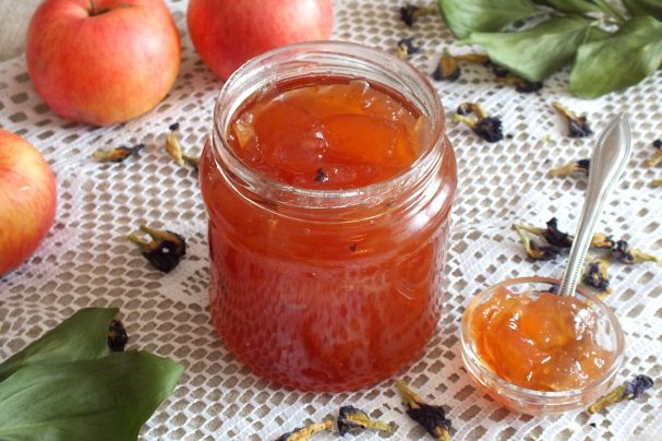 Варенье из яблок с базиликом на зиму