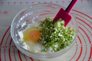 Вареники с творогом и черемшой